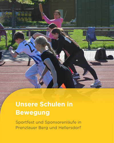Beim Sponsorenlauf in Prenzlauer Berg und Hellersdorf haben viele Schülerinnen und Schüler alles gegeben und Runde für...