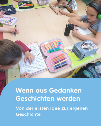 Geschichten schreiben, teilen und gemeinsam weiterdenken

Mit viel Fantasie bringen die Viertklässler unserer...